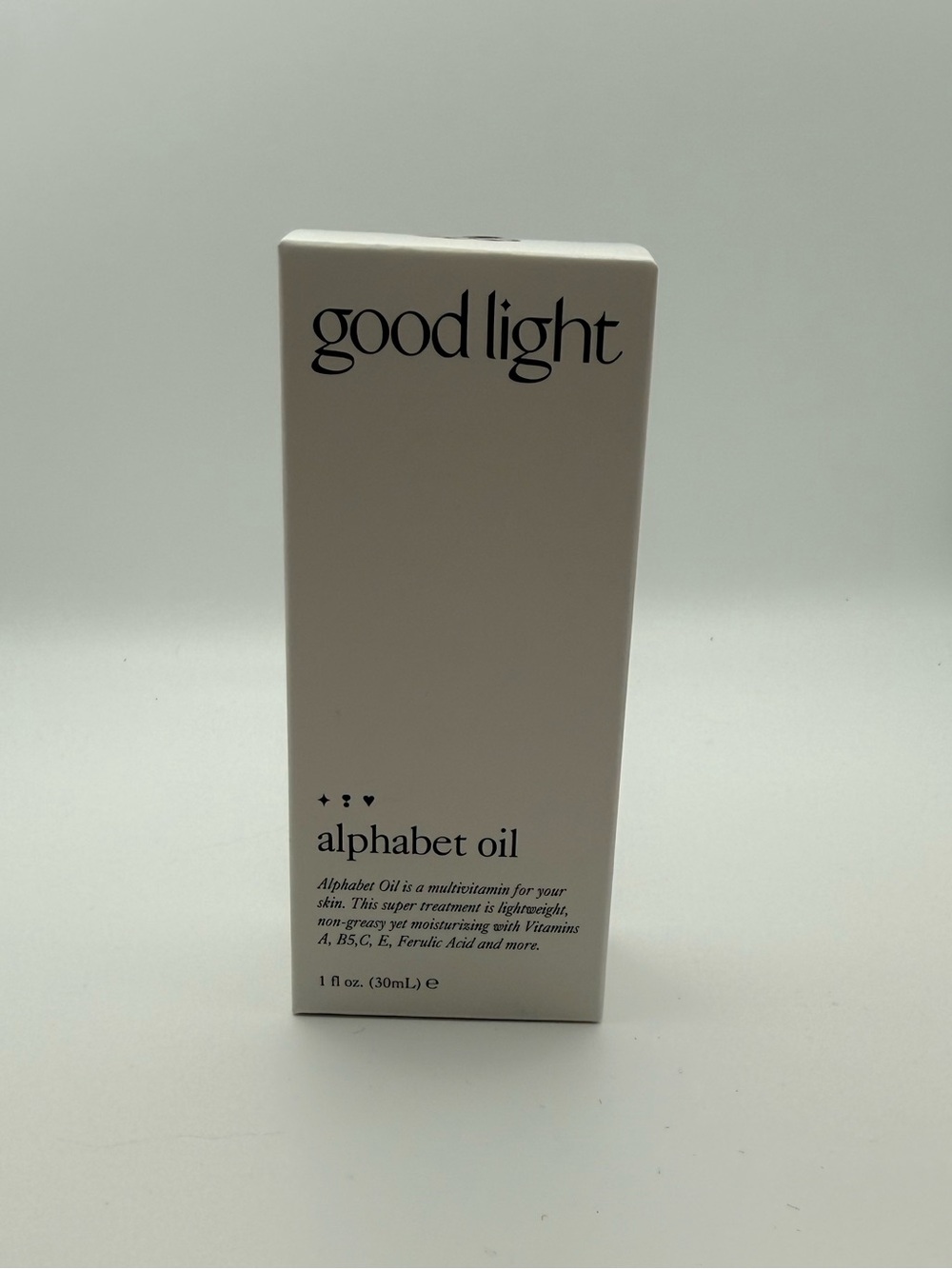 good light Alphabet Oil